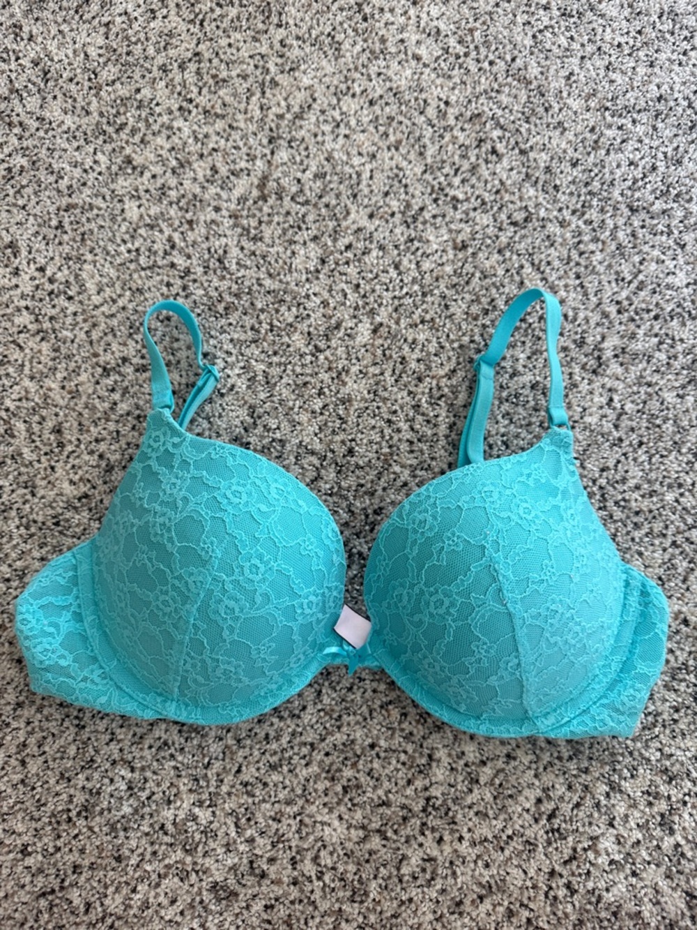 Victoria's Secret Teal Lace Push-Up Bra
